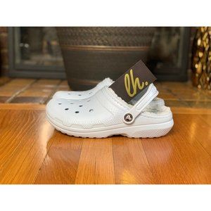 Size M8/W10 Crocs Classic Lined Clog "Baby Blue"